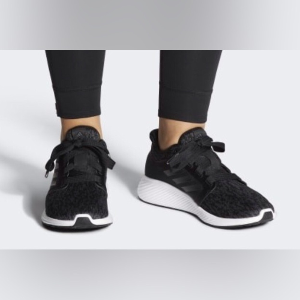 ADIDAS EDGE LUX 4 Womens Black Athletic Running Shoes size 8.5